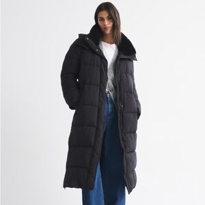 Abercrombie Long Puffer Coat